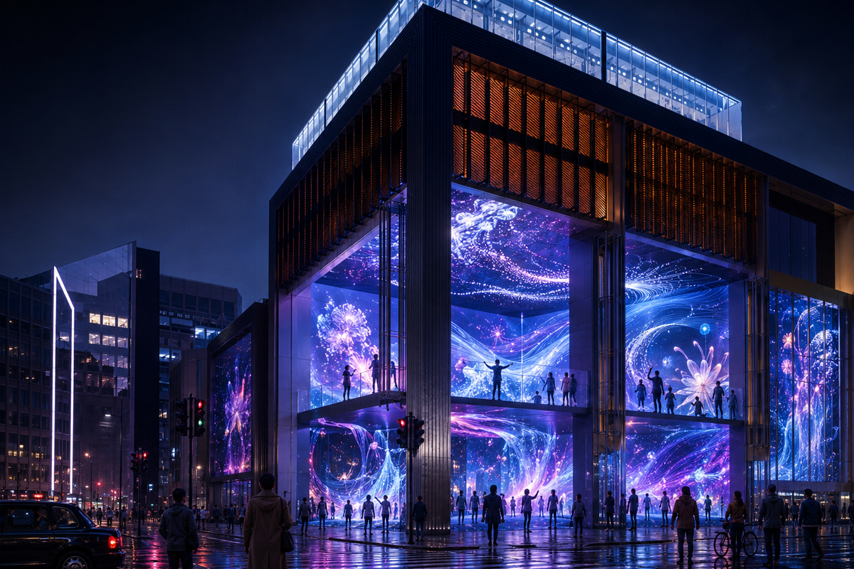 Outernet London immersive interactive digital screen experience